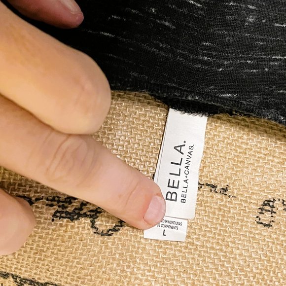 Bella | Black Oversized T-Shirt | Size Large - Picture 3 of 5